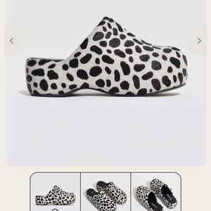 NWOT Simon miller bubble clogs in Dalmatian size 40 10us